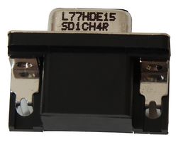 AMPHENOL COMMUNICATIONS SOLUTIONS L77HDE15SD1CH4R D Sub Connector, High Density, Receptacle, HD, 15 Contacts, DE, Solder