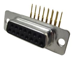 AMPHENOL COMMUNICATIONS SOLUTIONS L77DFA15S1AON D-Sub 连接器, DB15, 标准, 插座, DF, 15 触点, DA, 焊接