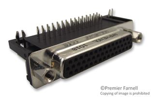 AMPHENOL COMMUNICATIONS SOLUTIONS L17HTHBS4F1C D Sub Connector, HD44, High Density, Receptacle, HTH, 44 Contacts, DB, Solder