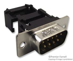 AMPHENOL COMMUNICATIONS SOLUTIONS L17DEFRA09P D Sub Connector, DB9, Standard, Plug, 17D, 9 Contacts, DE, IDC / IDT