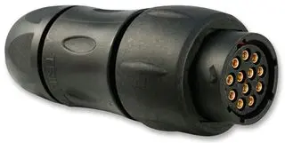 SOURIAU-SUNBANK / EATON UTS1JC1412S 圆形连接器, Standard Circular Connector, Trim Trio UTS系列, 电缆安装插座, 12 触点, 压接插座-无触芯, 卡口