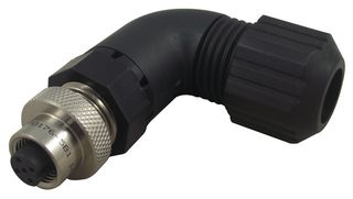 AMPHENOL INDUSTRIAL HDM12PF05B1RA 圆形连接器, Miniature Circular Connector, Max-M12系列, 电缆安装插头, 5 触点, 焊接插座
