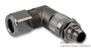 AMPHENOL INDUSTRIAL HDM12RM05A1RAM Circular Connector, Miniature Circular Connector, Max-M12 Series, Panel Mount Receptacle