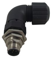 AMPHENOL INDUSTRIAL HDM12RM05B1RA Circular Connector, Miniature Circular Connector, Max-M12 Series, Panel Mount Receptacle