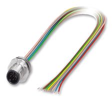 PHOENIX CONTACT 1523492 Sensor Cable, M12 Plug, Free End, 8 Positions, 500 mm, 19.6 "