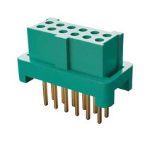 HARWIN G125-FV11605L0P PCB插座, 黑色 / 绿色, 线至板, 1.25 mm, 2 排, 16 触点, 通孔安装, Gecko G125