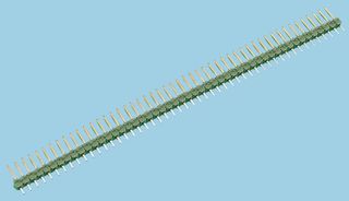 AMP - TE CONNECTIVITY 825433-6 Pin Header, Wire-to-Board, 2.54 mm, 1 Rows, 6 Contacts, Through Hole Straight, AMPMODU MOD II