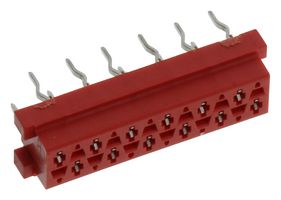 TE CONNECTIVITY - AMP 1-215079-2 PCB Receptacle, Board-to-Board, 1.27 mm, 2 Rows, 12 Contacts, Through Hole Mount, Micro-MaTch