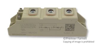 SEMIKRON SKKT 106/12 E 晶闸管模块, 串行连接, 106 A, 1.2 kV