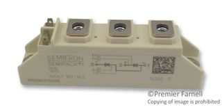 SEMIKRON SKKT 107/16 E 晶闸管模块, 串行连接, 119 A, 1.6 kV