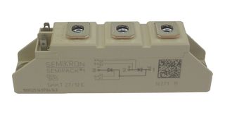 SEMIKRON SKKT 27/12 E 晶闸管模块, 串行连接, 25 A, 1.2 kV