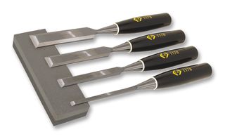 CK TOOLS T1180 凿子套件, 木, 石, 斜边, 6 mm, 13 mm, 19 mm, 25 mm, 5件