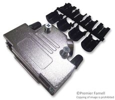 OSSI DVZK25-K D Sub Backshell, Shielded, DVZK, DB, 45°, Zinc Body