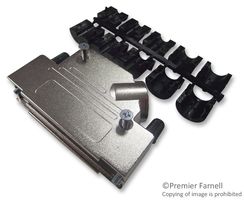 OSSI DVZK50-PCS-K D Sub Backshell, Shielded, DVZK, DD, 45°, Zinc Body