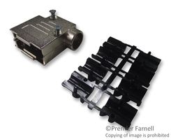 OSSI DSZK9-K 连接器后壳, D Sub, 屏蔽, DSZK, DE, 90°, 锌主体