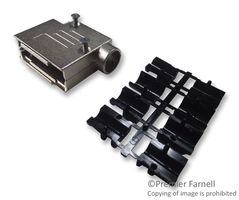 OSSI DSZK15-K 连接器后壳, D Sub, 屏蔽, DSZK, DA, 90°, 锌主体