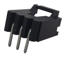 AMP - TE CONNECTIVITY 5-103635-2 引脚针座, 线至板, 2.54 mm, 1 排, 3 触点, 通孔直角, MTE
