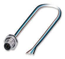 PHOENIX CONTACT 1419632 Sensor Cable, M12 Receptacle, Free End, 4 Positions, 500 mm, 19.6 "