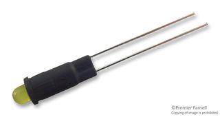 MARL 354-311-04 发光二极管指示器 面板安装, 黄色, 2 VDC, 4.1 mm, 20 mA, 20 mcd, 无评级