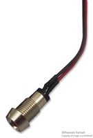 MARL 573-502-04-40 发光二极管指示器 面板安装, 红色, 2 VDC, 8 mm, 20 mA, 40 mcd, 无评级