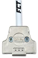 MOLEX / FCT 172704-0114 连接器后壳, D Sub, 屏蔽, FKH系列, DA, 180°, ABS (丙烯腈丁二烯苯乙烯), PC (聚碳酸酯)主体