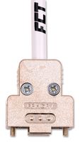 MOLEX / FCT 172704-0111 D Sub Backshell, Shielded, FPHGR Series, DE, 180°, ABS (Acrylonitrile Butadiene Styrene) Body