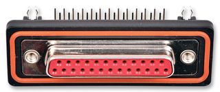 MOLEX / FCT 172704-0056 D Sub Connector, DB25, Standard, Receptacle, 172704 Series, 25 Contacts, DB, Solder