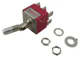 C&K COMPONENTS 9221K1Z4QD Toggle Switch, On-On, DPDT, Non Illuminated, 9000 Series, Panel Mount, 10 A