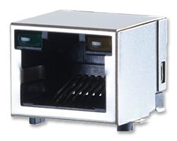 METZ CONNECT AJS59L8813-0312 模块连接器, RJ45 插座, 1 x 1 (端口), 8P8C, IP20, 表面安装