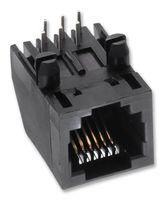 WURTH ELEKTRONIK 615006143621 模块连接器, 模制插座, 1 x 1 (端口), 6P6C, 通孔安装