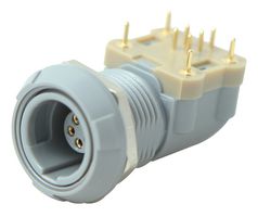 REDEL PXG.M0.5GG.NG 圆形连接器, Standard Circular Connector, 1P系列, 面板安装插座, 5 触点, PCB插座