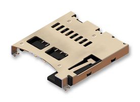 GCT MEM2051-00-195-00-A 存储卡连接器, Micro SD, 推-推, 8 触点, 磷青铜, 镀金触芯, MEM2051