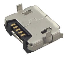 GCT USB3135-30-A 连接器, USB, 微型USB B, USB 2.0, 插座, 5 路, 表面安装, 直角型