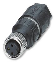 PHOENIX CONTACT 1441066 传感器连接器, M8, 母, 3路, IDC / IDT插座, 直形线缆安装