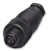 PHOENIX CONTACT 1681088 传感器连接器, M12, 公, 4路, 螺丝插头, 直形线缆安装