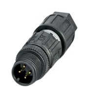 PHOENIX CONTACT 1641714 传感器连接器, M12, 公, 4路, IDC / IDT插头, 直形线缆安装