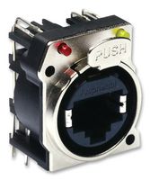 AMPHENOL AUDIO RJX8FB5HRGB 模块连接器, RJ45 插座, 1 x 1 (端口), 8P8C, Cat5e, 通孔安装