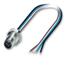 PHOENIX CONTACT 1424136 Sensor Cable, Flush, M12 Plug, Free End, 4 Positions, 500 mm, 19.6 "