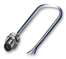PHOENIX CONTACT 1424140 Sensor Cable, Flush, M12 Plug, Free End, 4 Positions, 500 mm, 19.6 "
