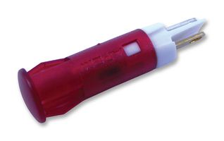 APEM QS61XXR24 发光二极管指示器 面板安装, 摁入式, 红色, 24 VDC, 6 mm, 20 mA, 25 mcd, 无评级