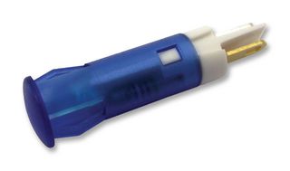 APEM QS61XXB12 发光二极管指示器 面板安装, 摁入式, 蓝色, 12 VDC, 6 mm, 20 mA, 800 mcd, 无评级