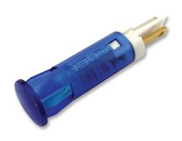 APEM QS81XXHB220 发光二极管指示器 面板安装, 摁入式, 蓝色, 220 VAC, 8 mm, 3 mA, 1.6 cd, 无评级