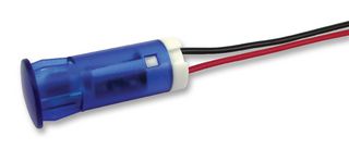 APEM QS103XXHB110 发光二极管指示器 面板安装, 摁入式, 蓝色, 110 VAC, 10 mm, 6 mA, 1.6 cd, 无评级