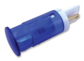 APEM QS121XXHB110 发光二极管指示器 面板安装, 摁入式, 蓝色, 110 VAC, 12 mm, 6 mA, 1.6 cd, 无评级