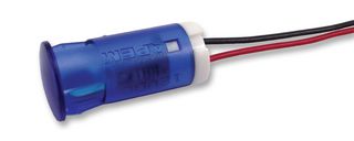 APEM QS123XXHB220 发光二极管指示器 面板安装, 摁入式, 蓝色, 220 VAC, 12 mm, 3 mA, 1.6 cd, 无评级