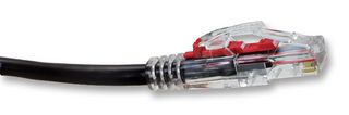 TUK SPDL5BK 以太网电缆, 连接线, CAT6, RJ45 公至RJ45, 公, 黑色, 5m
