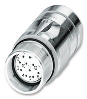 PHOENIX CONTACT 1620160 传感器连接器, SPEEDCON系列, M23, 母, 12路, 焊接插座, 直形线缆安装