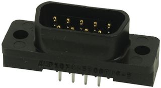 AMP - TE CONNECTIVITY 5208006-2 D Sub Connector, DB9, Standard, Plug, AMPLIMITE HD-20, 9 Contacts, DE, Solder