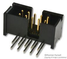AMP - TE CONNECTIVITY 5103311-1 引脚针座, 线至板, 2.54 mm, 2 排, 10 触点, 通孔直角, AMP-LATCH