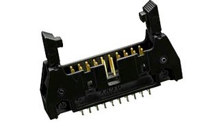 AMP - TE CONNECTIVITY 5499910-9 引脚针座, 线至板, 2.54 mm, 2 排, 40 触点, 通孔直型, AMP-LATCH